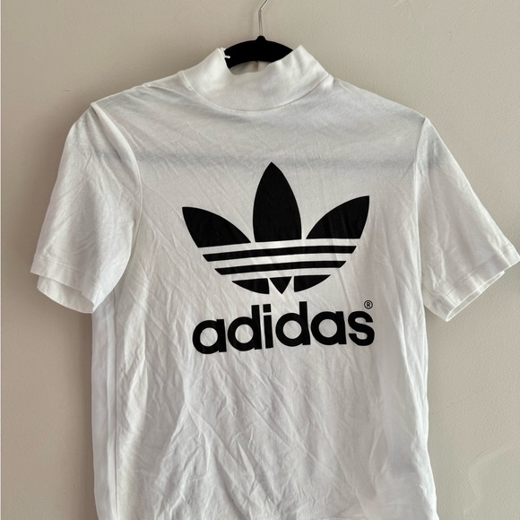ADIDAS White Berlin Trefoil High-Neck T-Shirt - Picture 3 of 7